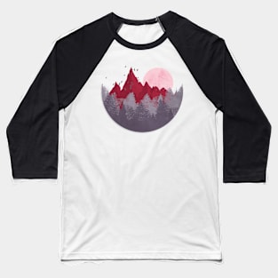 The Burgundy Mountains Baseball T-Shirt